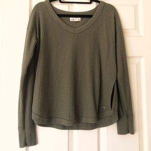 Olive Green Cozy Long Sleeve